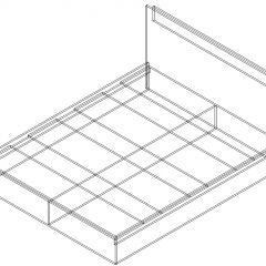 СОФИЯ Кровать КР 1400 (венге/дуб белфорт) щиты в Тюмени - tumen.mebel24.online | фото 2