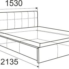 Кровать Изабелла с латами Newtone cacao 1400x2000 в Тюмени - tumen.mebel24.online | фото