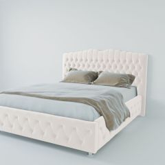 Кровать Нягань с ПМ 900 (экокожа белая) в Тюмени - tumen.mebel24.online | фото