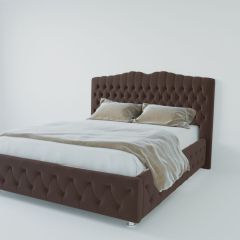 Кровать Нягань с ПМ 900 (экокожа коричневая) в Тюмени - tumen.mebel24.online | фото 2