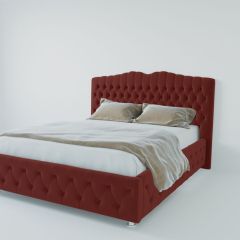 Кровать Нягань с ПМ 900 (велюр бордо) в Тюмени - tumen.mebel24.online | фото 2