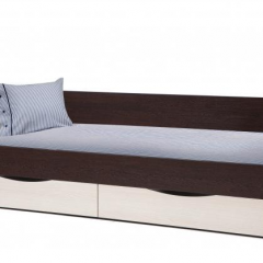 Кровать одинарная "Фея - 3" симметричная New (2000Х900) венге/вудлайн кремовый в Тюмени - tumen.mebel24.online | фото