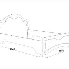 Кровать Ольга-10 МДФ (1400) без основания в Тюмени - tumen.mebel24.online | фото 2