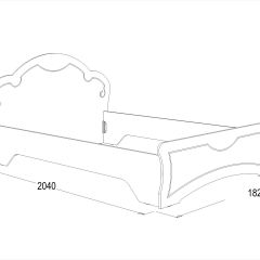 Кровать Ольга-10 МДФ (1600) без основания в Тюмени - tumen.mebel24.online | фото 2