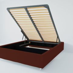 Кровать Подиум с ПМ 1600 (велюр бордо) в Тюмени - tumen.mebel24.online | фото 2