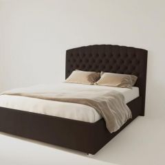 Кровать Берлин без основания 1800 (экокожа коричневая) в Тюмени - tumen.mebel24.online | фото