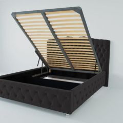 Кровать Нягань с ПМ 1200 (экокожа кольт ч) в Тюмени - tumen.mebel24.online | фото