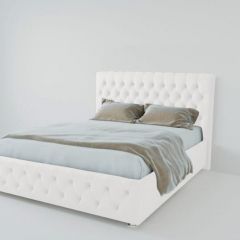 Кровать Версаль 1600 без основания (экокожа белый) в Тюмени - tumen.mebel24.online | фото