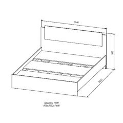 СОФИ СКР1600.1 Кровать 1600 в Тюмени - tumen.mebel24.online | фото 2