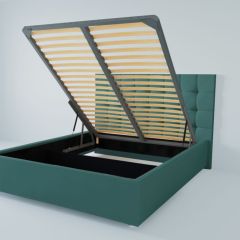 Кровать Венеция с ПМ 1200 (велюр бирюзовый) в Тюмени - tumen.mebel24.online | фото