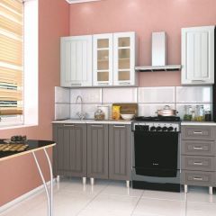 Кухня модульная Луксор серый-белый в Тюмени - tumen.mebel24.online | фото