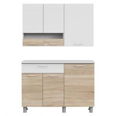 Кухонный гарнитур КГ-4 (1200) Белый/Дуб Сонома в Тюмени - tumen.mebel24.online | фото 5