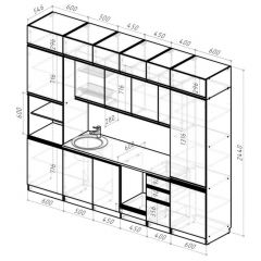 Кухонный гарнитур Лоретта люкс 3000 мм в Тюмени - tumen.mebel24.online | фото 2