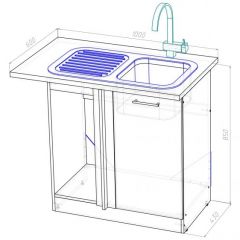 Кухонный гарнитур Ноктюрн мега прайм 1500х2700 мм в Тюмени - tumen.mebel24.online | фото 19