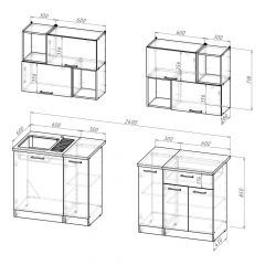 Кухонный гарнитур Ольга макси 5 1800 мм в Тюмени - tumen.mebel24.online | фото 2
