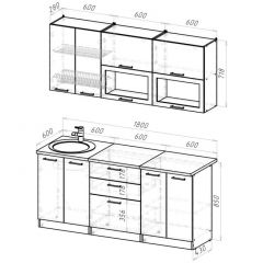 Кухонный гарнитур Паола макси 1800 мм в Тюмени - tumen.mebel24.online | фото 2