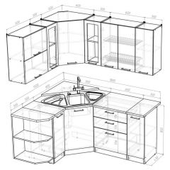 Кухонный гарнитур Паола оптима 1500х1800 мм в Тюмени - tumen.mebel24.online | фото 2