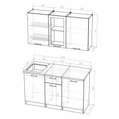 Кухонный гарнитур Симона медиум 1400 в Тюмени - tumen.mebel24.online | фото 4