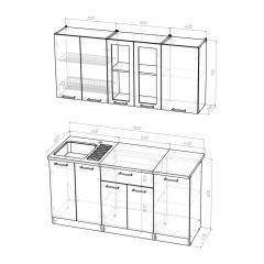 Кухонный гарнитур Светлана стандарт 1600 в Тюмени - tumen.mebel24.online | фото 3