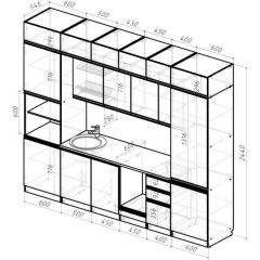 Кухонный гарнитур Сюита люкс 3000 мм в Тюмени - tumen.mebel24.online | фото 2