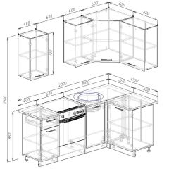 Кухонный гарнитур угловой Гарда 2000х1200 (Стол. 26мм) в Тюмени - tumen.mebel24.online | фото 2