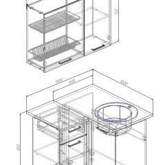 Кухонный гарнитур угловой Вегас 1000*1000 (Стол. 26мм) в Тюмени - tumen.mebel24.online | фото 2