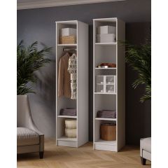 ЛАРС Пенал Белый/Дуб крафт золотой в Тюмени - tumen.mebel24.online | фото 2