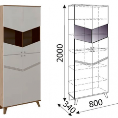 Лимба (гостиная) М02 Шкаф-витрина в Тюмени - tumen.mebel24.online | фото