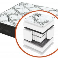 Матрас "Mega mult с поролоном MultiPocket Black&White" h180 в Тюмени - tumen.mebel24.online | фото