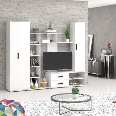 Шкаф Торонто (Белый текстурный) в Тюмени - tumen.mebel24.online | фото 2
