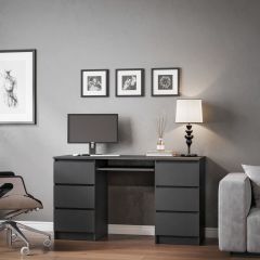 МОРИ МС-2 Стол 6 ящиков (графит) в Тюмени - tumen.mebel24.online | фото