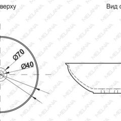 Накладная раковина melana mln-t4029-b15 в Тюмени - tumen.mebel24.online | фото 2