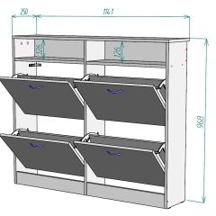 Обувница W15 в Тюмени - tumen.mebel24.online | фото 2