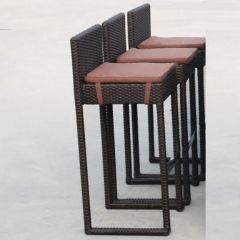 Плетеный барный стул Y390A-W63 Brown в Тюмени - tumen.mebel24.online | фото