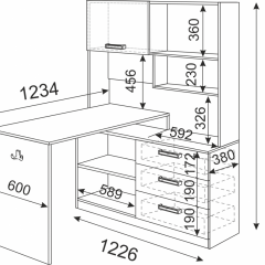 Подростковая Волкер (модульная) в Тюмени - tumen.mebel24.online | фото 23