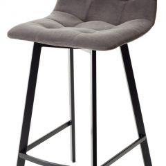 Полубарный стул CHILLI-QB SQUARE графит #14, велюр / черный каркас (H=66cm) М-City в Тюмени - tumen.mebel24.online | фото