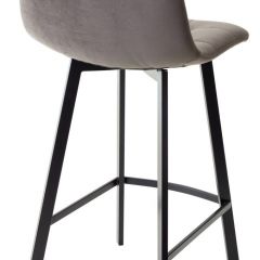 Полубарный стул CHILLI-QB SQUARE графит #14, велюр / черный каркас (H=66cm) М-City в Тюмени - tumen.mebel24.online | фото 2