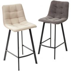 Полубарный стул CHILLI-QB SQUARE графит #14, велюр / черный каркас (H=66cm) М-City в Тюмени - tumen.mebel24.online | фото 5