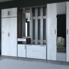 Прихожая ДИАНА-4 сек №10 (Ясень анкор/Дуб эльза) в Тюмени - tumen.mebel24.online | фото 5