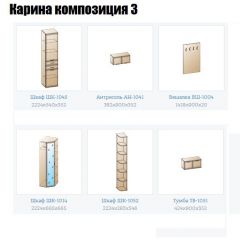 Прихожая Карина (модульная) в Тюмени - tumen.mebel24.online | фото 8