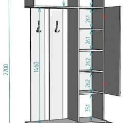 Прихожая с зеркалом V1_M в Тюмени - tumen.mebel24.online | фото 2