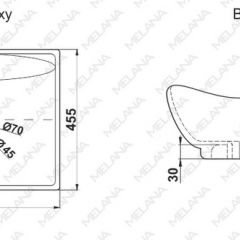 Раковина MELANA MLN-7211 в Тюмени - tumen.mebel24.online | фото 2