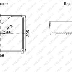 Раковина MELANA MLN-7291X в Тюмени - tumen.mebel24.online | фото 2