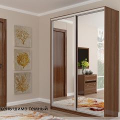 Шкаф №2 1.4-2 Оптима 2300х1404х572 (фасад 2 зеркала) в Тюмени - tumen.mebel24.online | фото