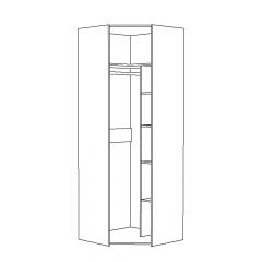 Шкаф для одежды 13.131 Амели в Тюмени - tumen.mebel24.online | фото 2