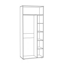 Шкаф для одежды 1751 Бьянка в Тюмени - tumen.mebel24.online | фото 2