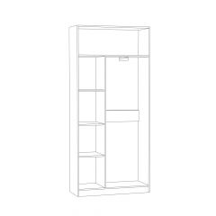 Шкаф для одежды Ливерпуль в Тюмени - tumen.mebel24.online | фото 2
