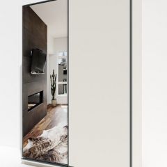 Шкаф-купе 1600 серии SOFT D1+D3+B2+PL1 (2 ящика+1штанга) профиль «Графит» в Тюмени - tumen.mebel24.online | фото 2