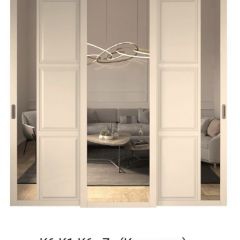 Шкаф-купе 2450 серии NEW CLASSIC K1+K1+K1+B22+PL4 (по 2 ящика лев/прав+F обр.штанга) профиль «Капучино» в Тюмени - tumen.mebel24.online | фото 15