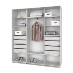 МАРТИН Шкаф-купе с зеркалами Шимо светлый (2200*450) М423 в Тюмени - tumen.mebel24.online | фото 4